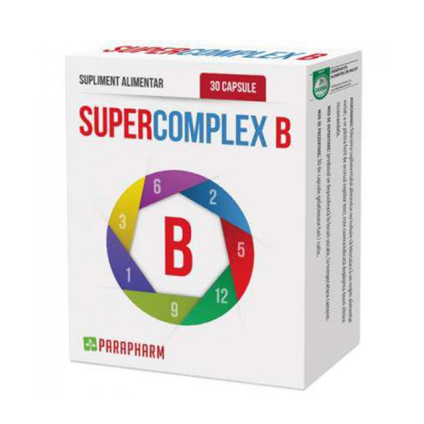 Super Complex B Parapharm – 30 capsule driedfruits.ro/ Capsule si comprimate